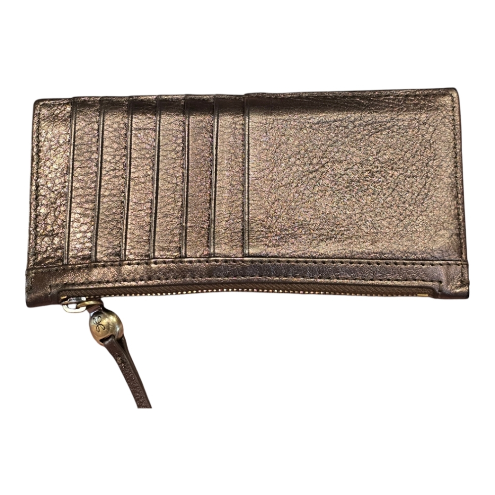 HOBO Metallic Bronze Wallet with ID Window - Picture 2 of 10